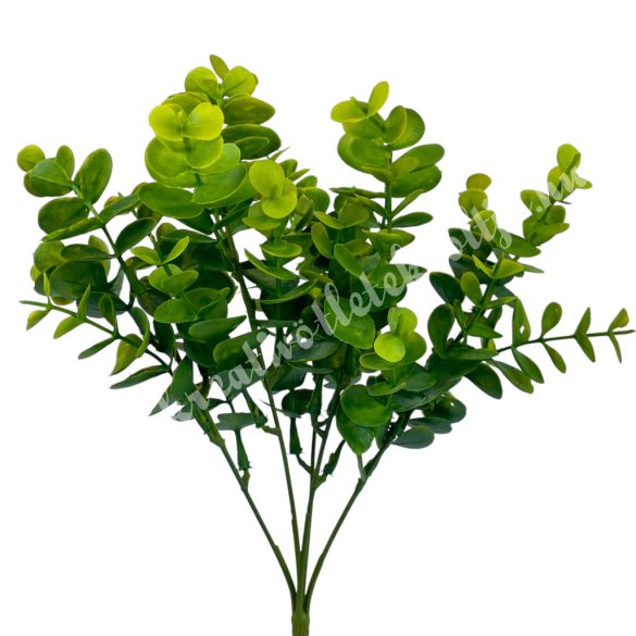 Eukaliptusz csokor, sárgászöld, 33 cm