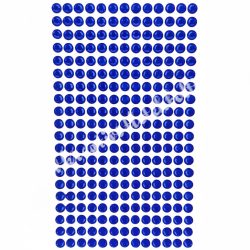 Öntapadós strassz, sötétkék, 6 mm