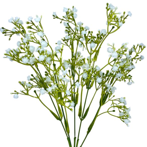 Rezgőcsokor, fehér, 34 cm