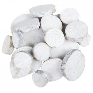 Fa dekoráció, fehér, 100 gr/csomag