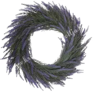 Levendula koszorú, 48 cm