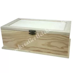 Fadoboz tükörrel, 26x9 cm