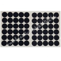 Tépőzár korongok, fekete, 2 cm, 30 db/csomag