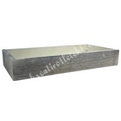 Fadoboz, lapos, téglalap, barna, 20x10x3 cm