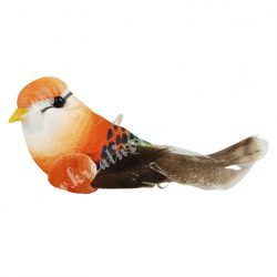 Csipeszes madárka, narancssárga, 7x3 cm