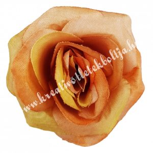 Rózsa virágfej, karamell, 5,5 cm