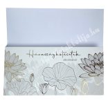 Pénzátadó képeslap borítékkal, "Házasságkötésetek alkalmából" felirattal