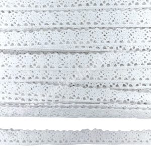 Csipke 26, fehér, 1 cm