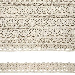 Csipke 27, bézs, 1 cm