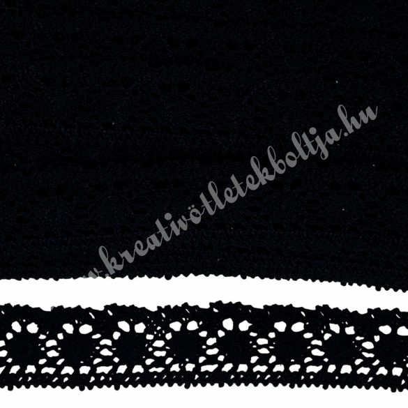 Csipke 54., fekete, 4 cm