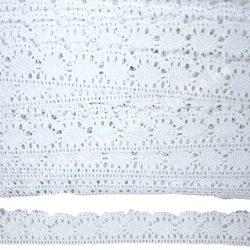 Csipke 16, fehér, 3 cm
