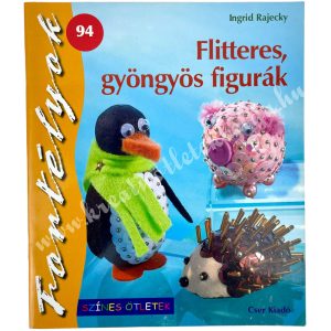 Flitteres, gyöngyös figurák könyv