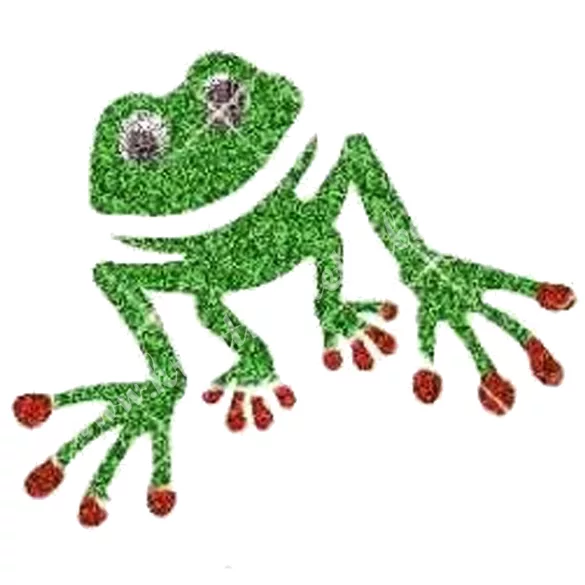 Csillámtetoválás festősablon, béka