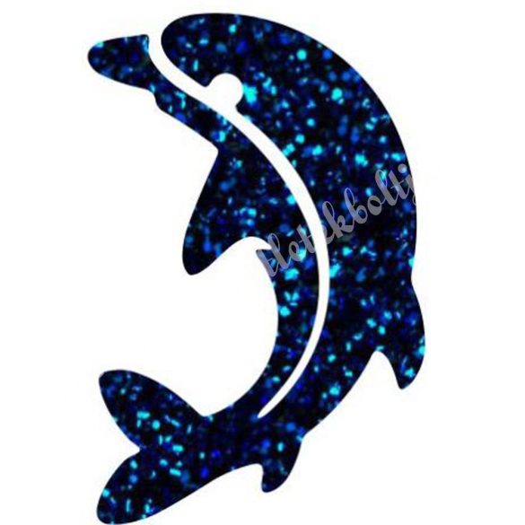 Csillámtetoválás festősablon, delfin