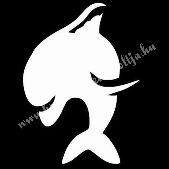 Csillámtetoválás festősablon, delfin