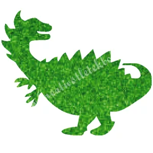 Csillámtetoválás festősablon, dinoszaurusz