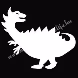 Csillámtetoválás festősablon, dinoszaurusz