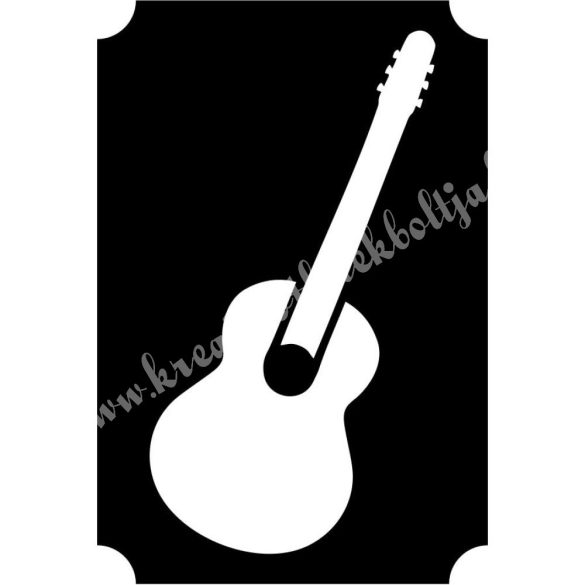 Csillámtetoválás festősablon, gitár