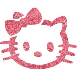 Csillámtetoválás festősablon, Hello Kitty