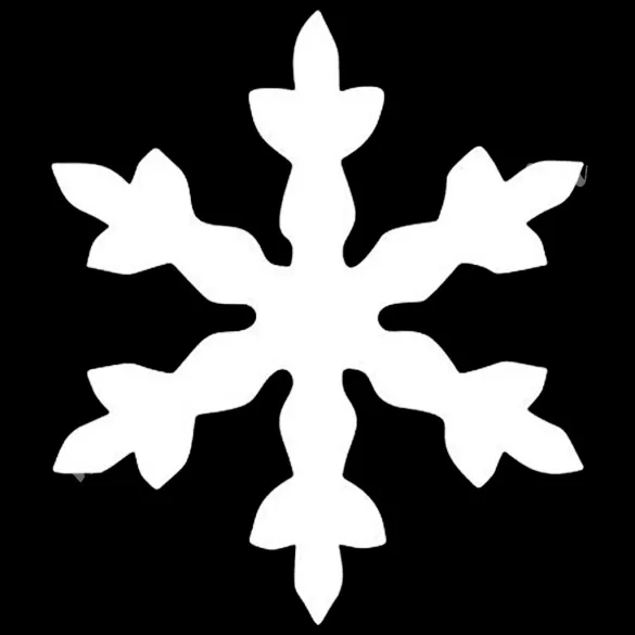 Csillámtetoválás festősablon, hópehely