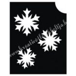 Csillámtetoválás festősablon, hópelyhek