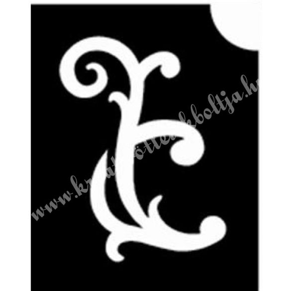 Csillámtetoválás festősablon, inda