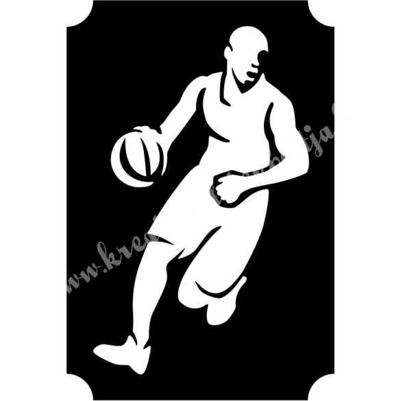 Csillámtetoválás festősablon, kosaras