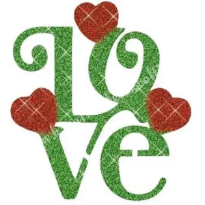 Csillámtetoválás festősablon, love