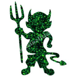 Csillámtetoválás festősablon, ördög