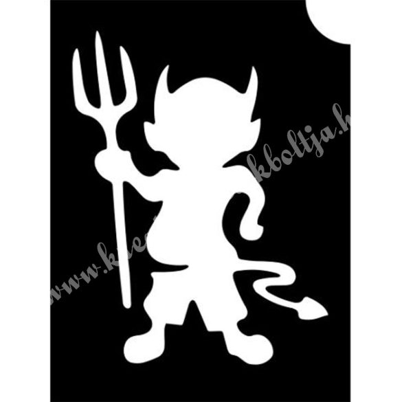 Csillámtetoválás festősablon, ördög