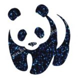 Csillámtetoválás festősablon, panda