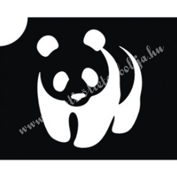 Csillámtetoválás festősablon, panda
