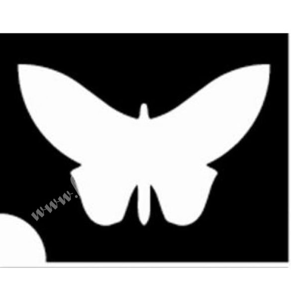 Csillámtetoválás festősablon, pillangó