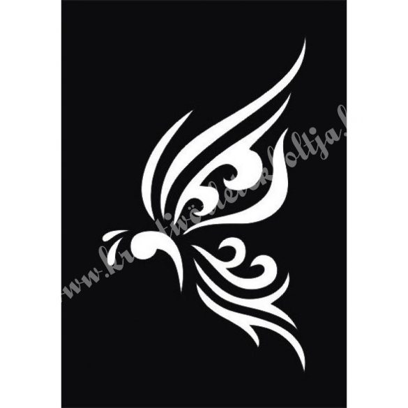 Csillámtetoválás festősablon, pillangó