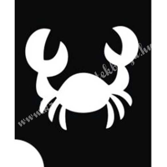 Csillámtetoválás festősablon, rák