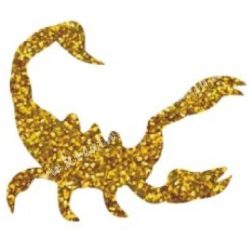 Csillámtetoválás festősablon, skorpió