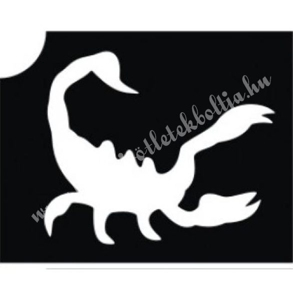 Csillámtetoválás festősablon, skorpió