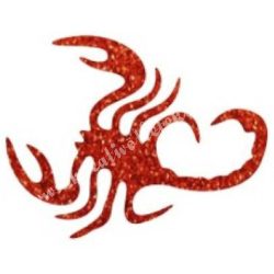 Csillámtetoválás festősablon, skorpió