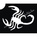 Csillámtetoválás festősablon, skorpió