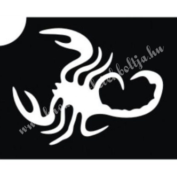 Csillámtetoválás festősablon, skorpió