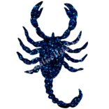 Csillámtetoválás festősablon, skorpió