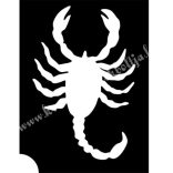 Csillámtetoválás festősablon, skorpió