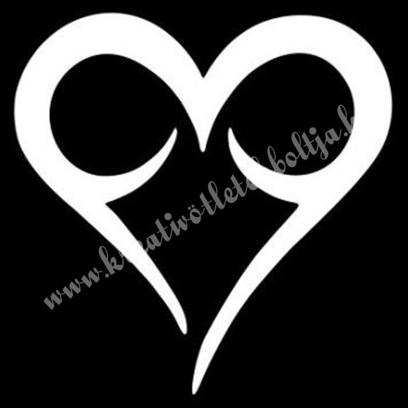 Csillámtetoválás festősablon, szív