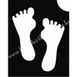 Csillámtetoválás festősablon, talp