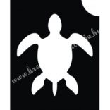 Csillámtetoválás festősablon, teknős