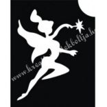 Csillámtetoválás festősablon, tündér