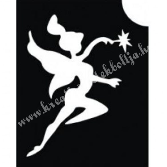 Csillámtetoválás festősablon, tündér