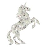 Csillámtetoválás festősablon, unikornis