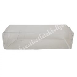 Műanyag doboz, téglalap, 15x4 cm