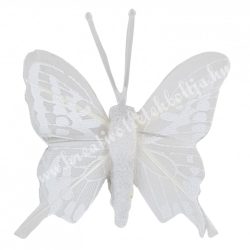 Fehér csipeszes pillangó, 5., 4,5x5,5 cm